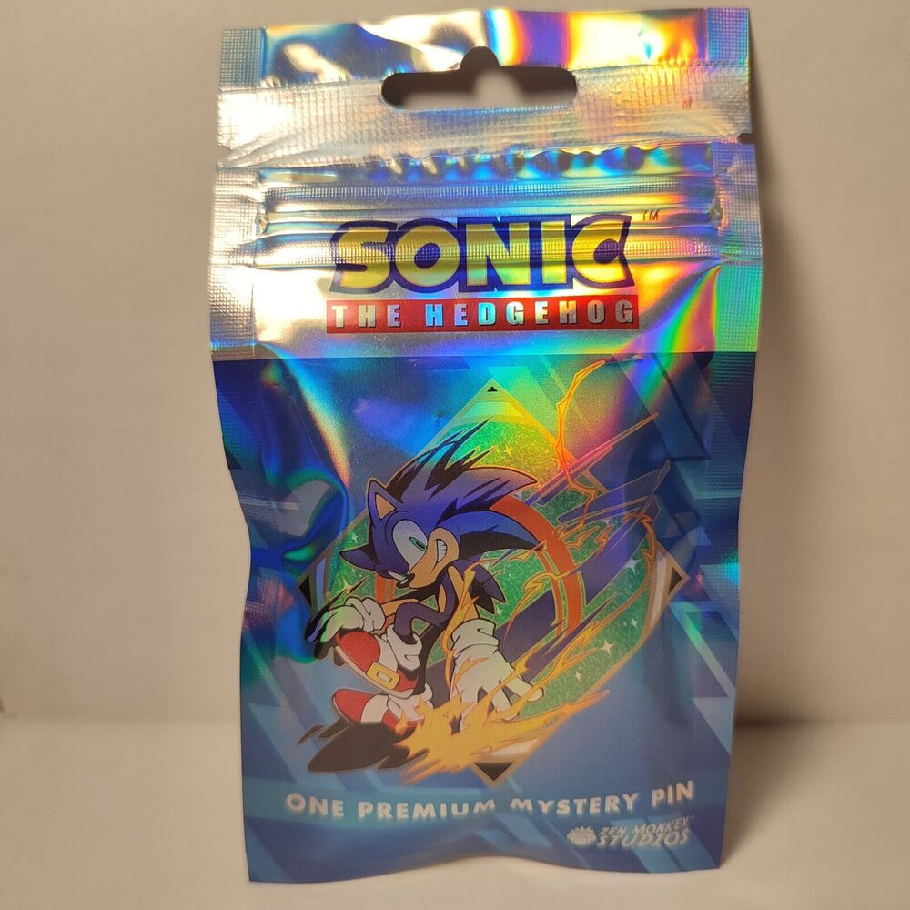 Sonic The Hedgehog Speed Stamp Blind Series Enamel Pin Bag Official Sega Pins